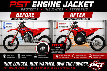 2018 Honda CRF450R / CRF450RX Snowbike Engine Jacket – PSTH11J before and after comparison