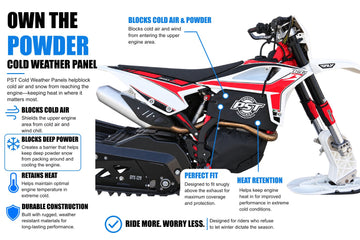 2020–2024 Beta 390/430/480/500 Snowbike Cold Weather Panel – PSTB06P for deep powder and extreme cold