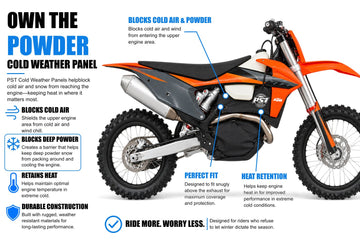 2008–2011 KTM 530/450 XCF-W Snowbike Cold Weather Panel – PSTK13P for deep powder and extreme cold