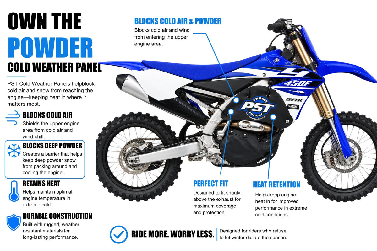 2016 Yamaha YZ450FX Snowbike Cold Weather Panel – PSTY10P for deep powder and extreme cold
